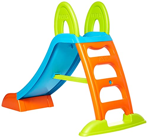 FEBER - Tobogán Slide Plus con Agua con hueco para la poner la manguera,escaleras antideslizantes,multicolor, de resistencia y fácil montaje, para niños de 2 y 7 años, FAMOSA(800009001)Versión previa
