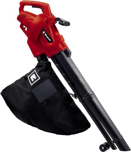 Einhell Aspirador eléctrico de hojas GC-EL 3024 E (aspiración/soplado, tubo de aspiración Ø 75 mm, capacidad 650 m³/h, función de trituración, relación 10:1, soplado 240 km/h, bolsa colectora de 40 l)