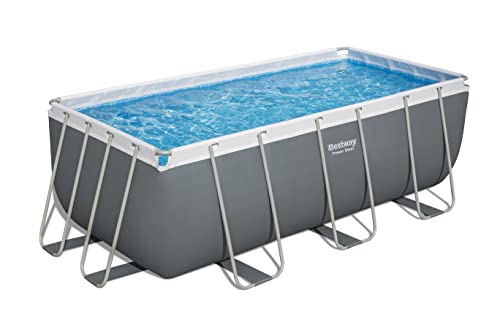 BESTWAY Piscina Desmontable Tubular Power Steel 412x201x122 cm Gris