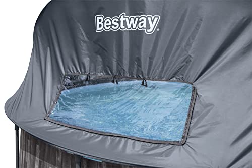 BESTWAY Piscina Desmontable Tubular Steel Pro 366x366x122 cm Marrón