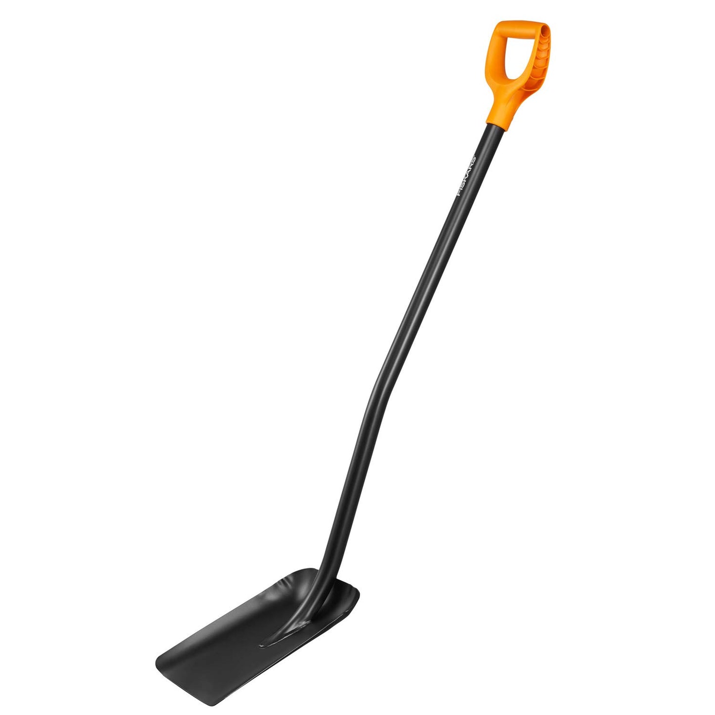 FISKARS Pala, Sólida, Anchura 23.5 cm, Longitud 127 cm, Hoja de acero, plástico, Negro, Naranja, 1003457