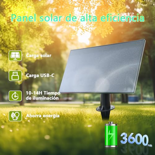 ZOTOYI Guirnaldas Luces Exterior Solar 15 Metros, ST38 Guirnaldas Luminosas de Exterior Solar con 24+2 LED Bombillas, 4 Modos Luz, IP65 Impermeable luces exterior solares para Jardín Fiesta Boda