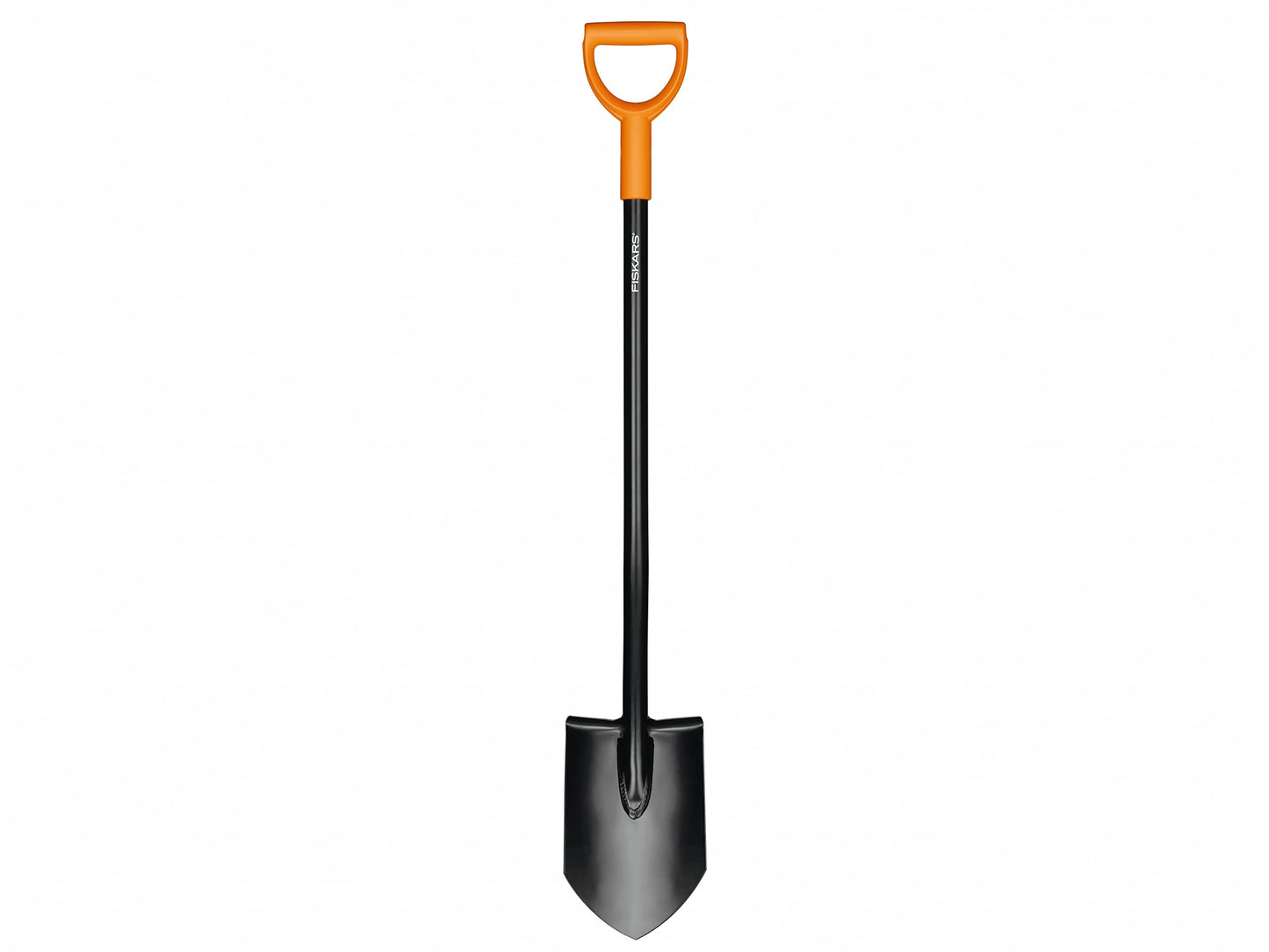 Fiskars Pala Puntiaguda para Suelos Duros, Longitud 117 cm, Acero/Plástico, Solid, 1003455, Negro