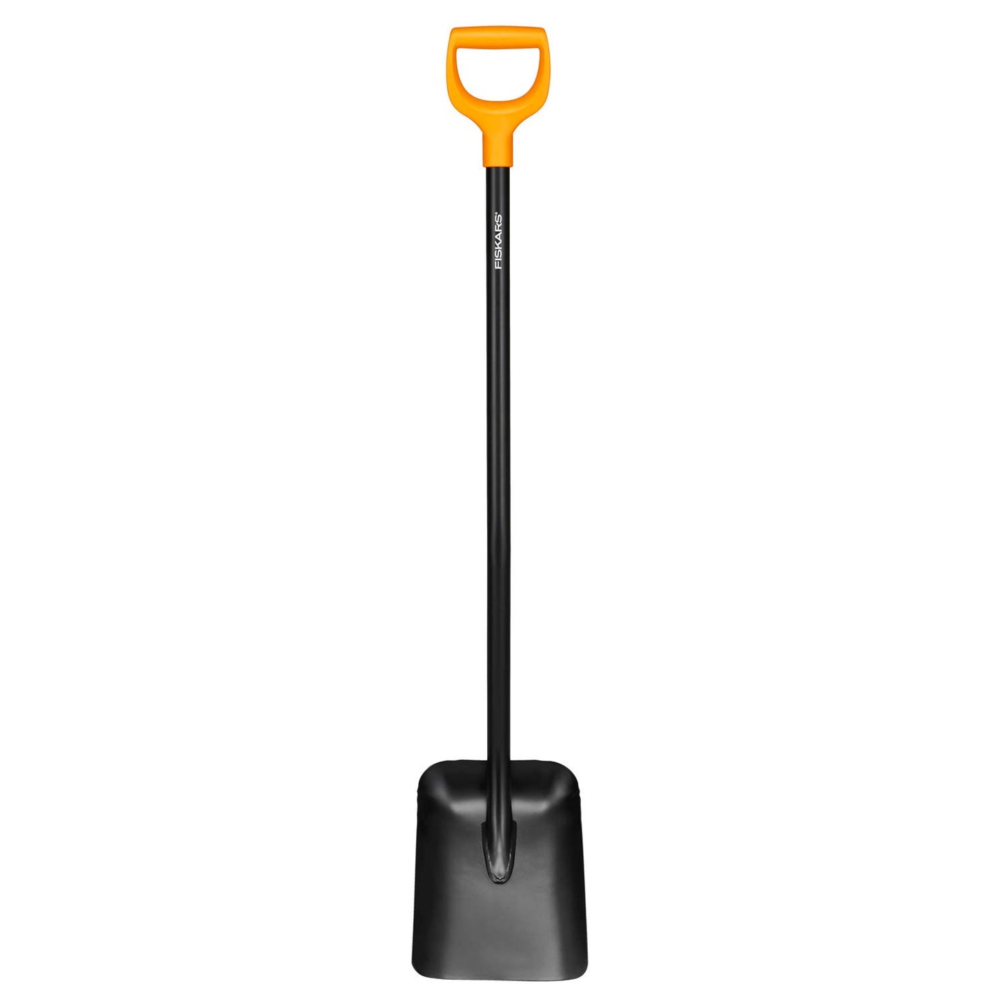 FISKARS Pala, Sólida, Anchura 23.5 cm, Longitud 127 cm, Hoja de acero, plástico, Negro, Naranja, 1003457