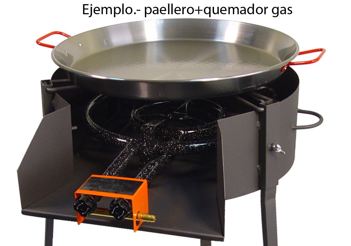 Imex El Zorro Barbacoa redonda con soporte para paella, diámetro 70 x 75 cm, 71583