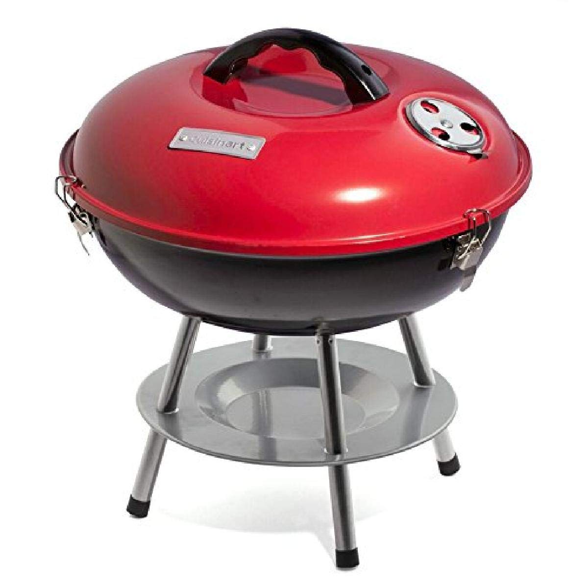 Cuisinart CCG-190RB Parrilla de carbón portátil de acero, 14", Rojo