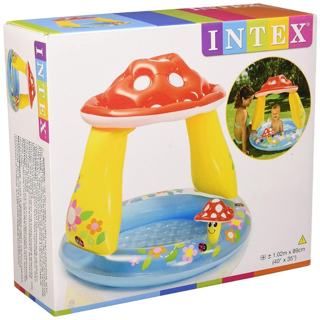 Intex Mushroom Baby Pool, de 1 a 3 años 57114NP