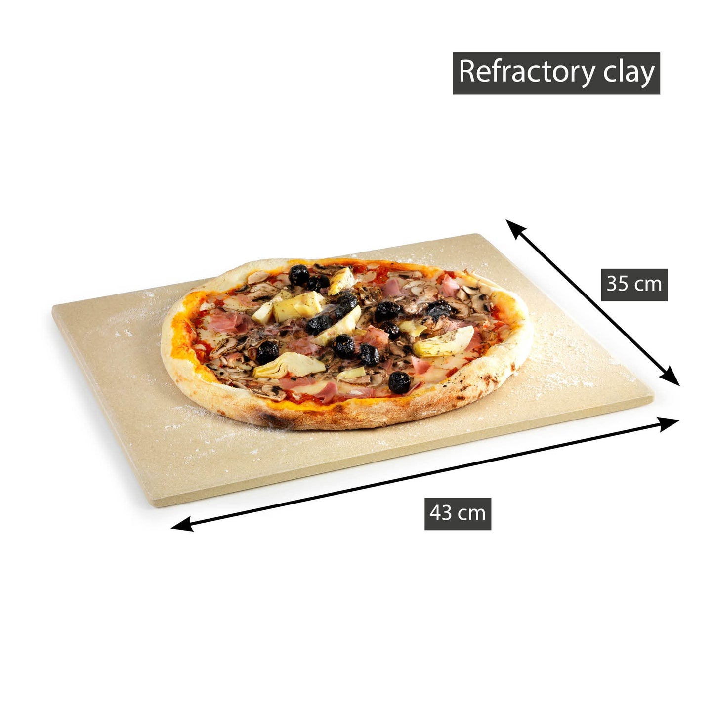 ALTUNA Barbecook Placa Universal para Pizza y Siesta, Marrón, 43x35x3 cm, 2232013000