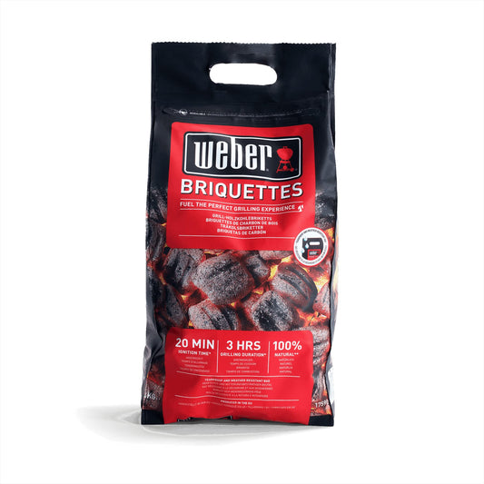 Weber 1759070 - Briquetas 4 kg, Negro