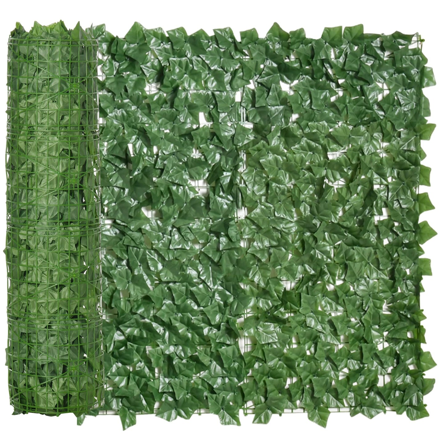 Outsunny Seto Artificial en Rollo 3x1 m Pantalla de Cerca de Privacidad para Balcón Valla Jardín Exterior Planta Decorativa de Pared PE Verde