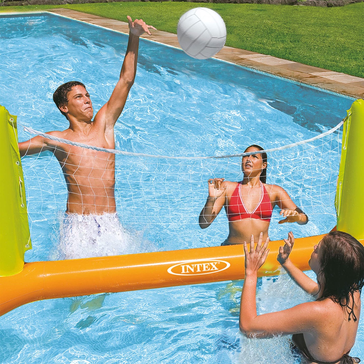 Intex 56508NP - Juego Hinchable Vóley Flotante 239 x 64 x 91 cm