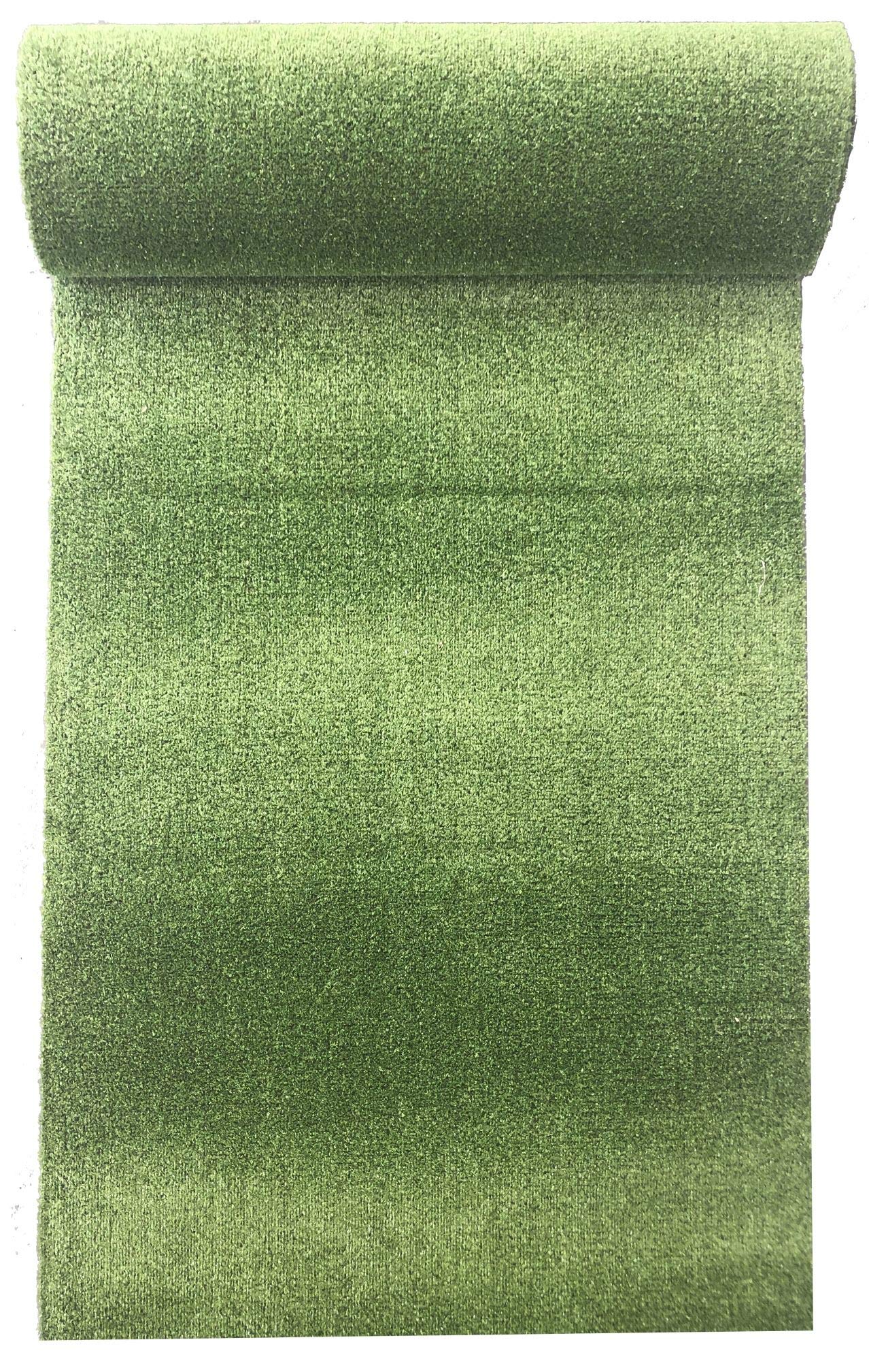 Carpeto Rugs Césped Artificial Sintético para Exterior e Interior - Césped Artificial para Balcón, Terraza y Jardín - Rollos de Cesped Artificial - Hierba Artificial - Verde - 133 x 270 cm